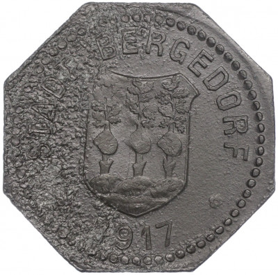 50 пфеннигов 1917 года Германия — город Бергедорф (Нотгельд)