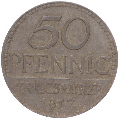 50 пфеннигов 1917 года Германия — город Иберлинген (Нотгельд)