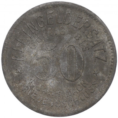 50 пфеннигов 1918 года Германия — город Мойзельвиц (Нотгельд)