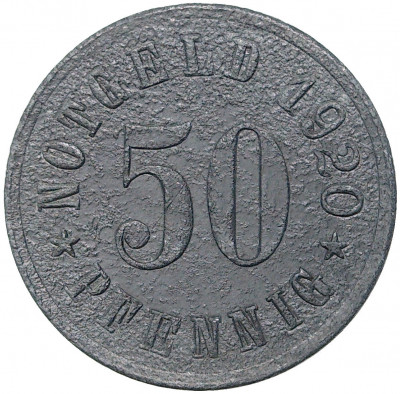 50 пфеннигов 1920 года Германия — город Аттендорн (Нотгельд)