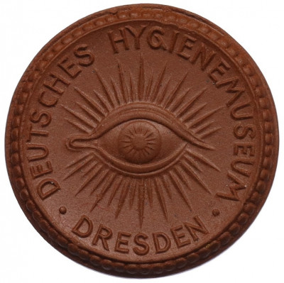Медаль 1930 года Фарфоровый завод Мейсена «Немецкий музей гигиены в Дрездене»