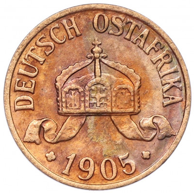 1/2 геллера 1905 года A Германская Восточная Африка