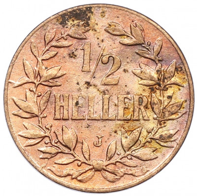 1/2 геллера 1905 года J Германская Восточная Африка