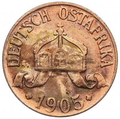 1/2 геллера 1905 года J Германская Восточная Африка