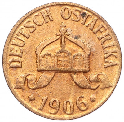 1/2 геллера 1906 года J Германская Восточная Африка
