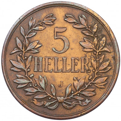 5 геллеров 1908 года Германская Восточная Африка