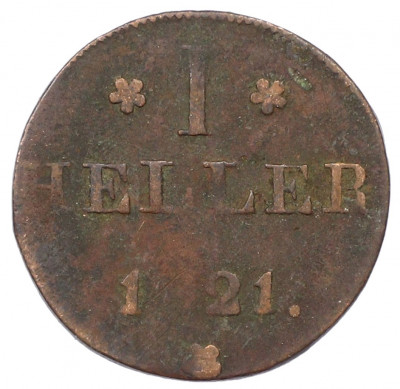 1 геллер 1821 года Франкфурт