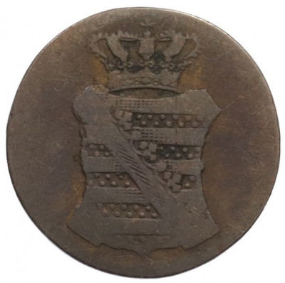 1 пфенниг 1831 года Саксония