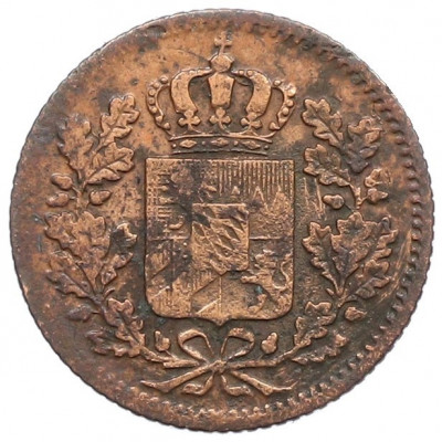 1 пфенниг 1852 года Бавария