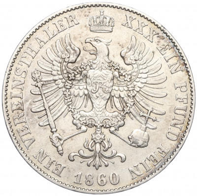 1 союзный талер 1860 года А Пруссия