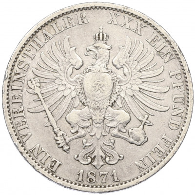 1 союзный талер 1871 года А Пруссия