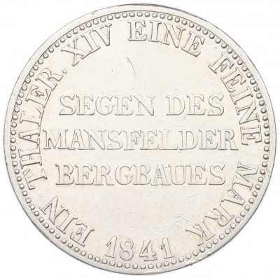 1 талер 1841 года A Пруссия «Горный талер»