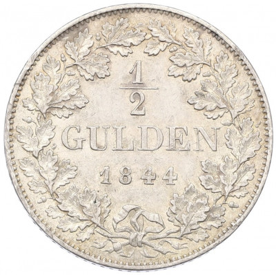 1/2 гульдена 1844 года Бавария