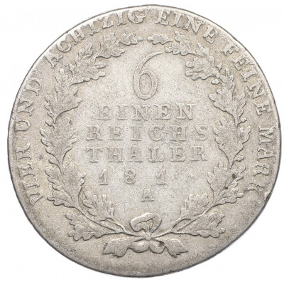 1/6 рейхсталера 1810-1818 года A Пруссия