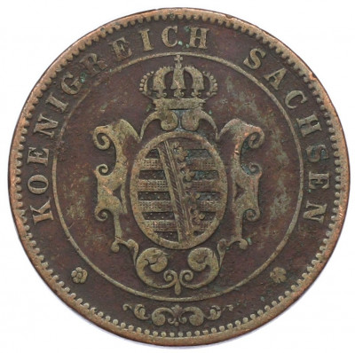 5 пфеннигов 1862 года Саксония