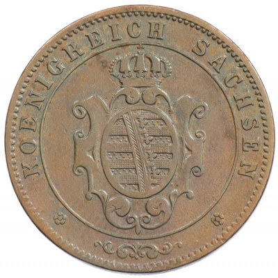 5 пфеннигов 1863 года Саксония