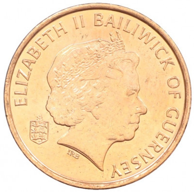 1 пенни 1998 года Гернси