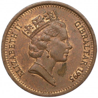 2 пенса 1995 года Гибралтар