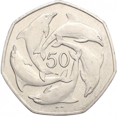 50 пенсов 1999 года Гибралтар