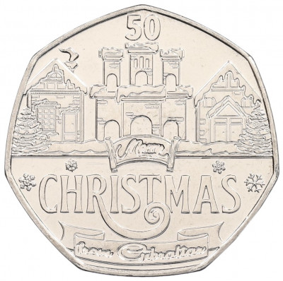 50 пенсов 2024 года Гибралтар «Рождество»