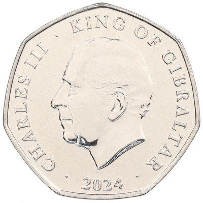 50 пенсов 2024 года Гибралтар «Рождество»