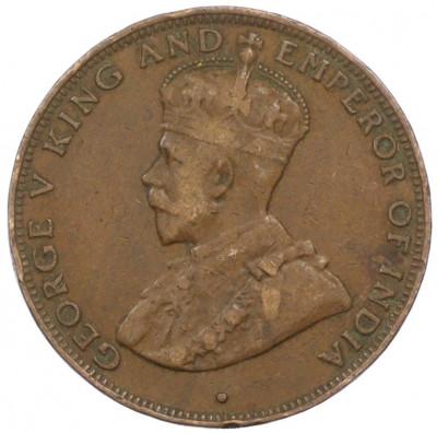 1 цент 1933 года Гонконг