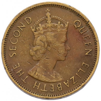 10 центов 1960 года Гонконг