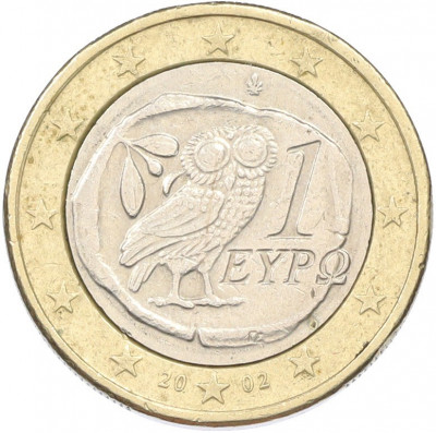 1 евро 2002 года Греция