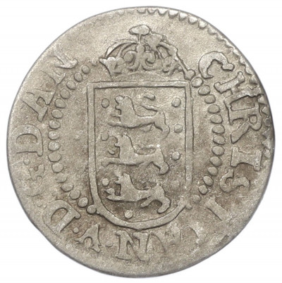 2 скиллинга 1677 года Дания