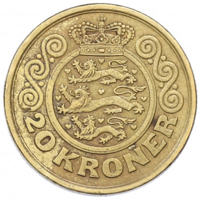 20 крон 1990 года Дания