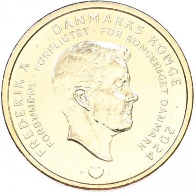 20 крон 2024 года Дания «Отречение королевы Маргрете II от престола»