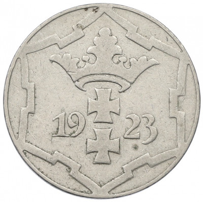 10 пфеннигов 1923 года Данциг
