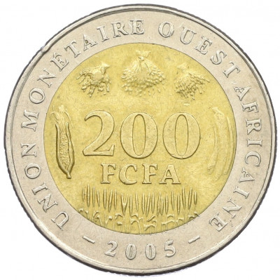 200 франков 2005 года Западно-Африканский валютный союз