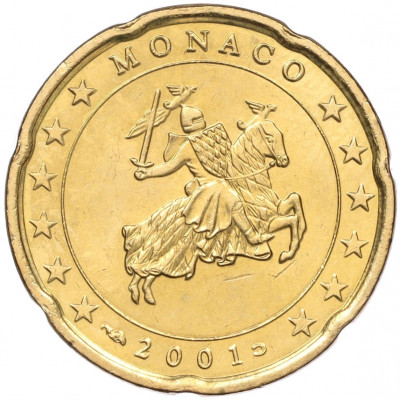 20 евроцентов 2001 года Монако