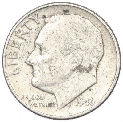 1 дайм (10 центов) 1946 года США