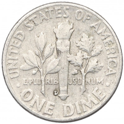 1 дайм (10 центов) 1959 года D США