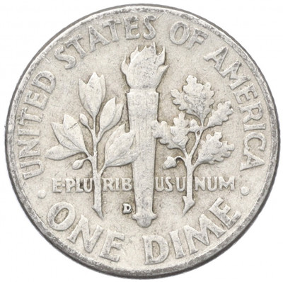 1 дайм (10 центов) 1960 года D США