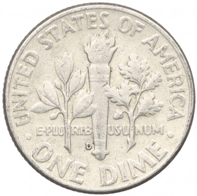 1 дайм (10 центов) 1964 года D США