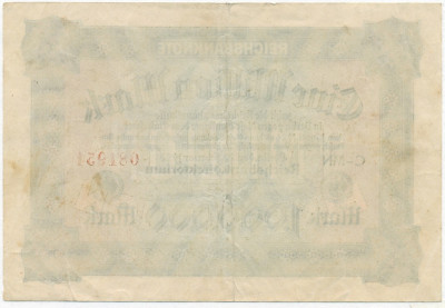 1 миллион марок 1923 года Германия
