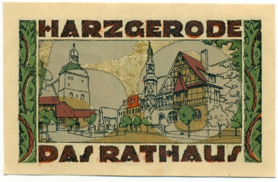 50 пфеннигов 1921 года Германия — Гарцгероде (Нотгельд)