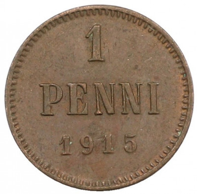 1 пенни 1915 года Русская Финляндия
