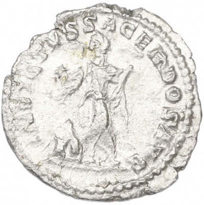 Денарий 220-222 года Римская Империя — Гелиогабал (Элагабал)