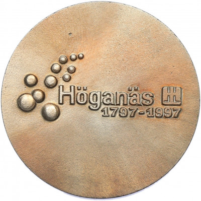 Жетон (медаль) 1997 года Швеция «200-летие компании Хёганос»