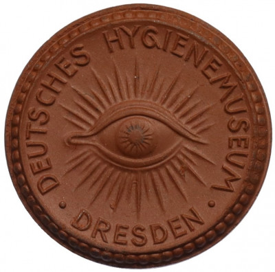 Медаль 1930 года Фарфоровый завод Мейсена «Немецкий музей гигиены в Дрездене»