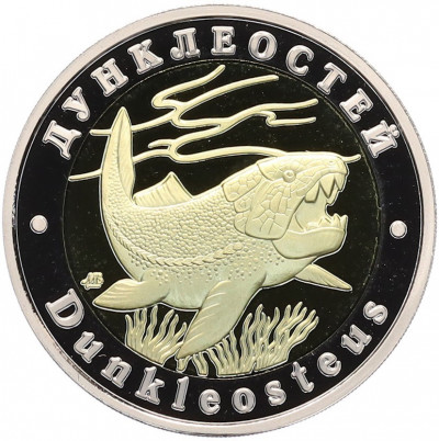 Монетовидный жетон 5 червонцев 2025 года ММД «Исчезнувшие виды — Дунклеостей»