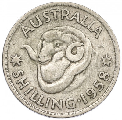 1 шиллинг 1958 года Австралия