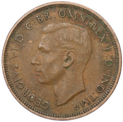 1/2 пенни 1938 года Австралия