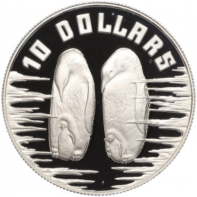 10 долларов 1992 года Австралия «Императорский пингвин»