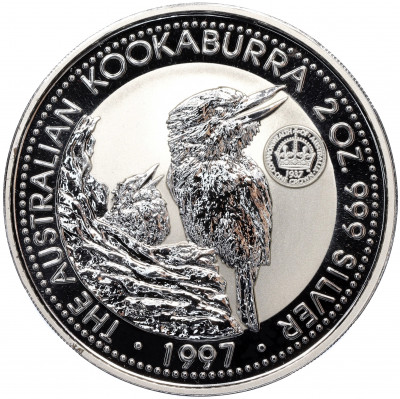 2 доллара 1997 года Австралия «Австралийская Кукабара — 60 лет австралийской кроне»