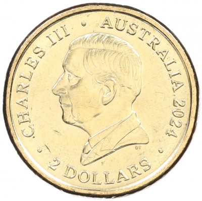2 доллара 2024 года Австралия «День памяти — Животные войны»